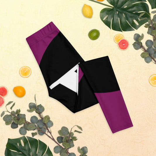 Paris London Italy Purple Leggings