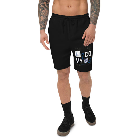 Men's fleece shorts Scatter Blue