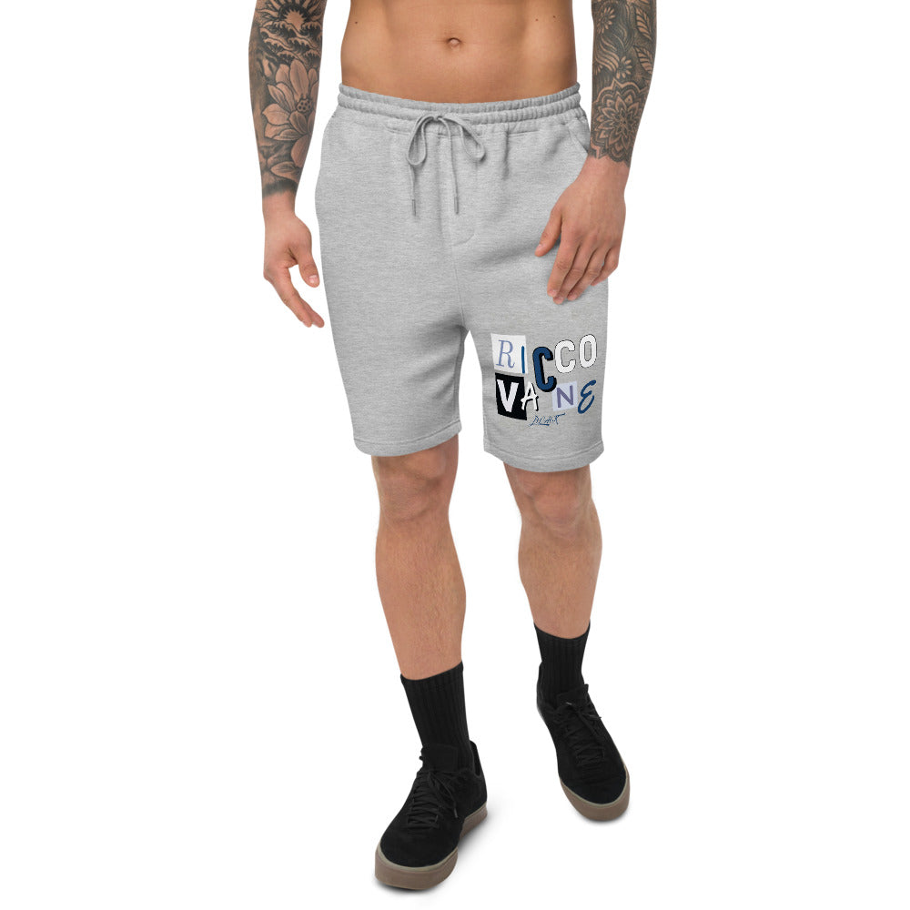 Men's fleece shorts Scatter Blue