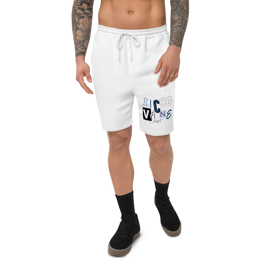 Men's fleece shorts Scatter Blue